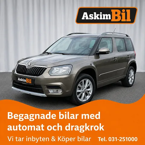 Till salu - Škoda Yeti 1.4 TSI 4x4 DSG Sekventiell, 150hk, 2017