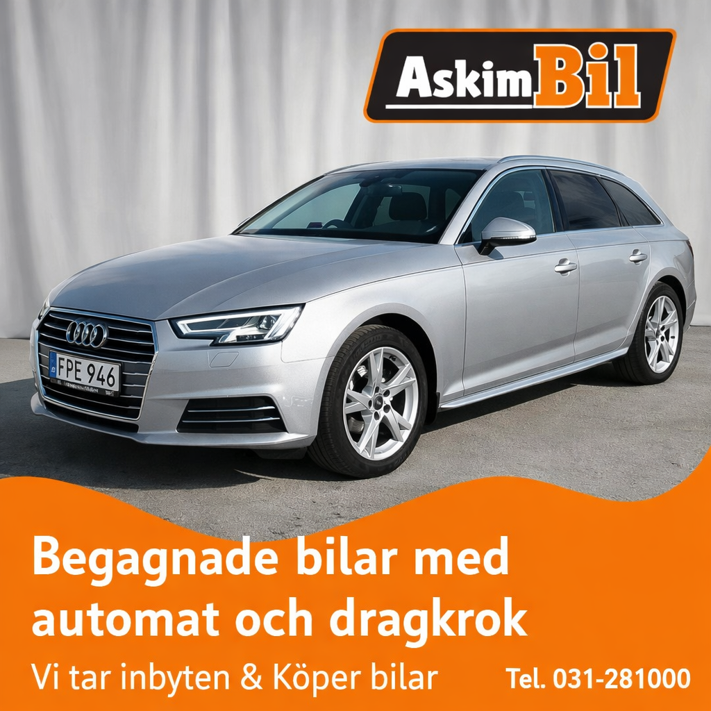 Säljes _ Audi A4 B9 Avant 2.0 TFSI g-tron, 170hk, 2018